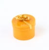 Boîte ronde avec noed décoratif pour anneau
