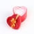 Boîte coeur avec noed décoratif pour anneau